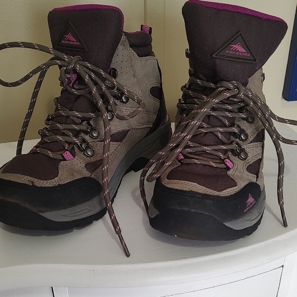 High Sierra Women's Hiking Boots - Brown and Purple